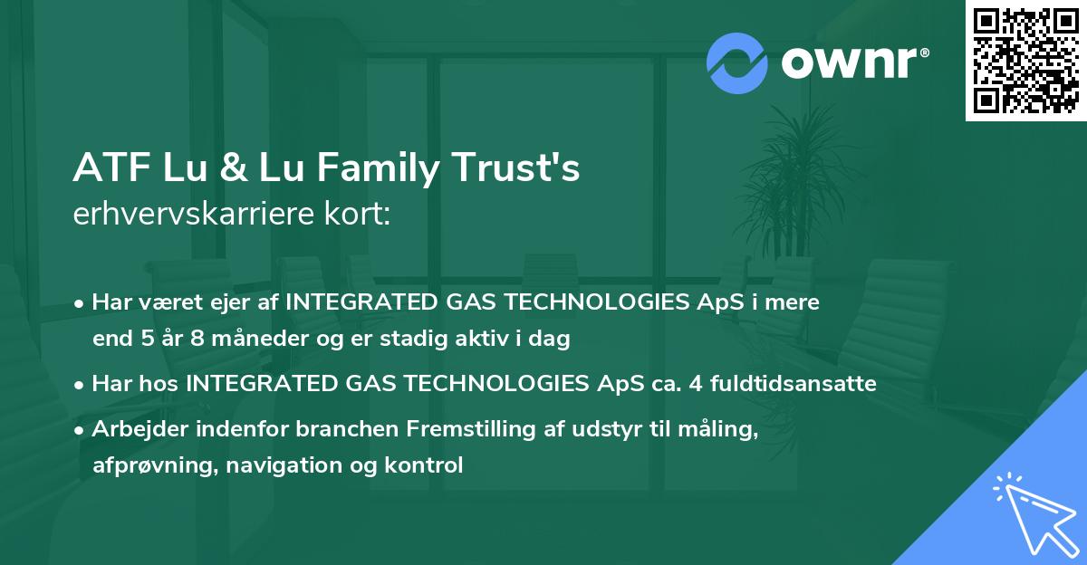 ATF Lu & Lu Family Trust's erhvervskarriere kort