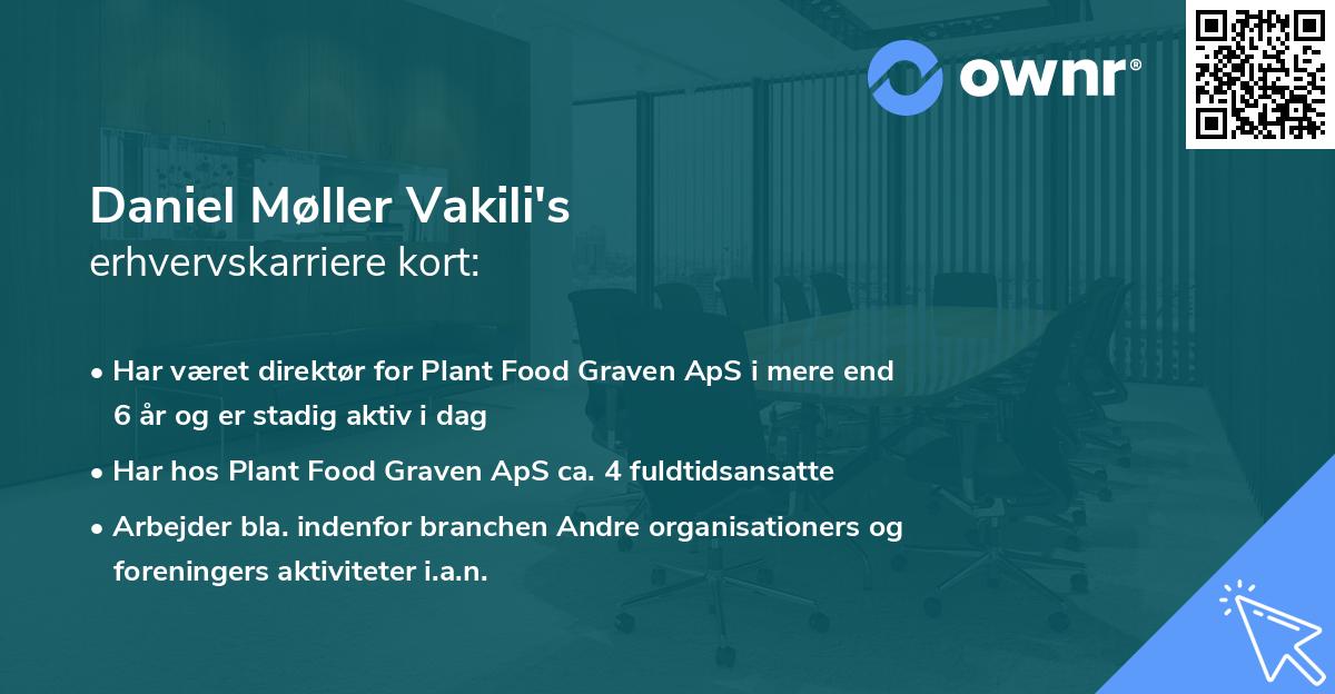 Daniel Møller Vakili's erhvervskarriere kort