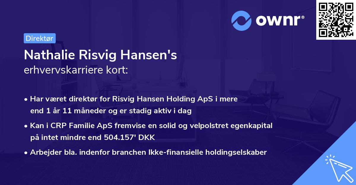 Nathalie Risvig Hansen's erhvervskarriere kort