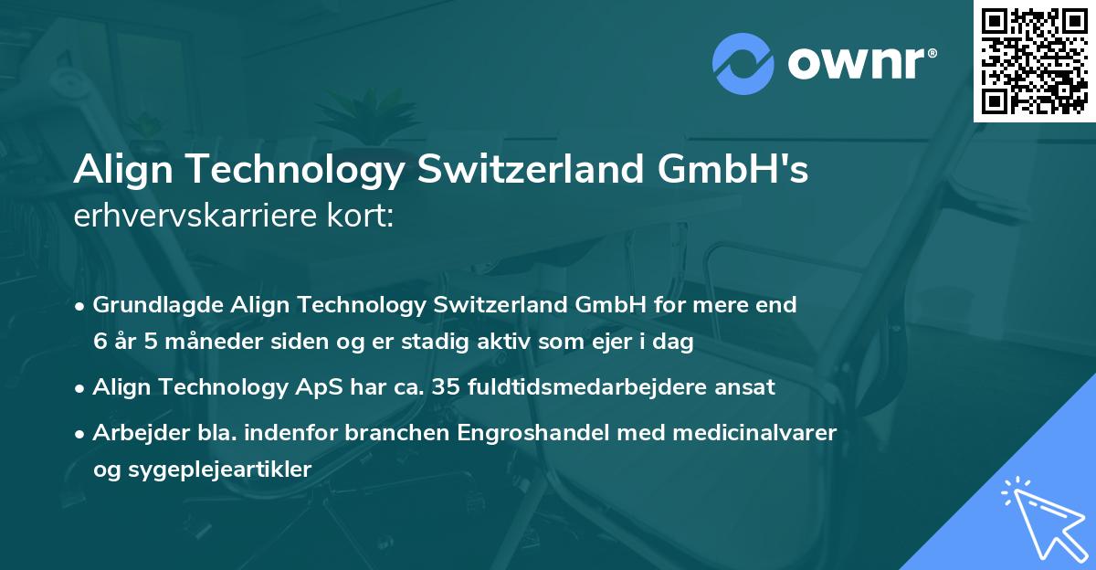 Align Technology Switzerland GmbH's erhvervskarriere kort