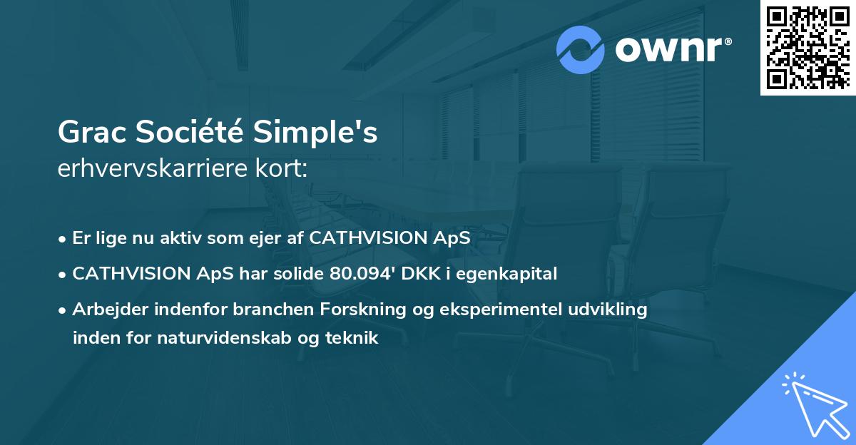 Grac Société Simple's erhvervskarriere kort