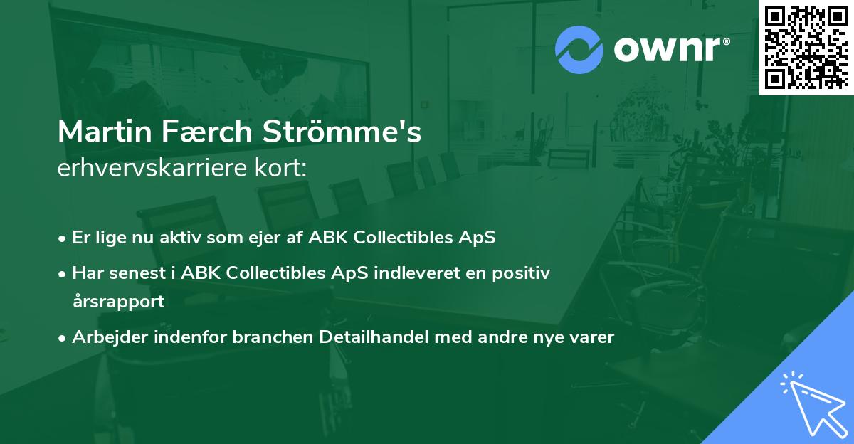 Martin Færch Strömme's erhvervskarriere kort