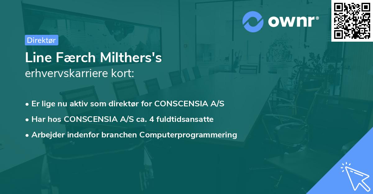 Line Færch Milthers's erhvervskarriere kort