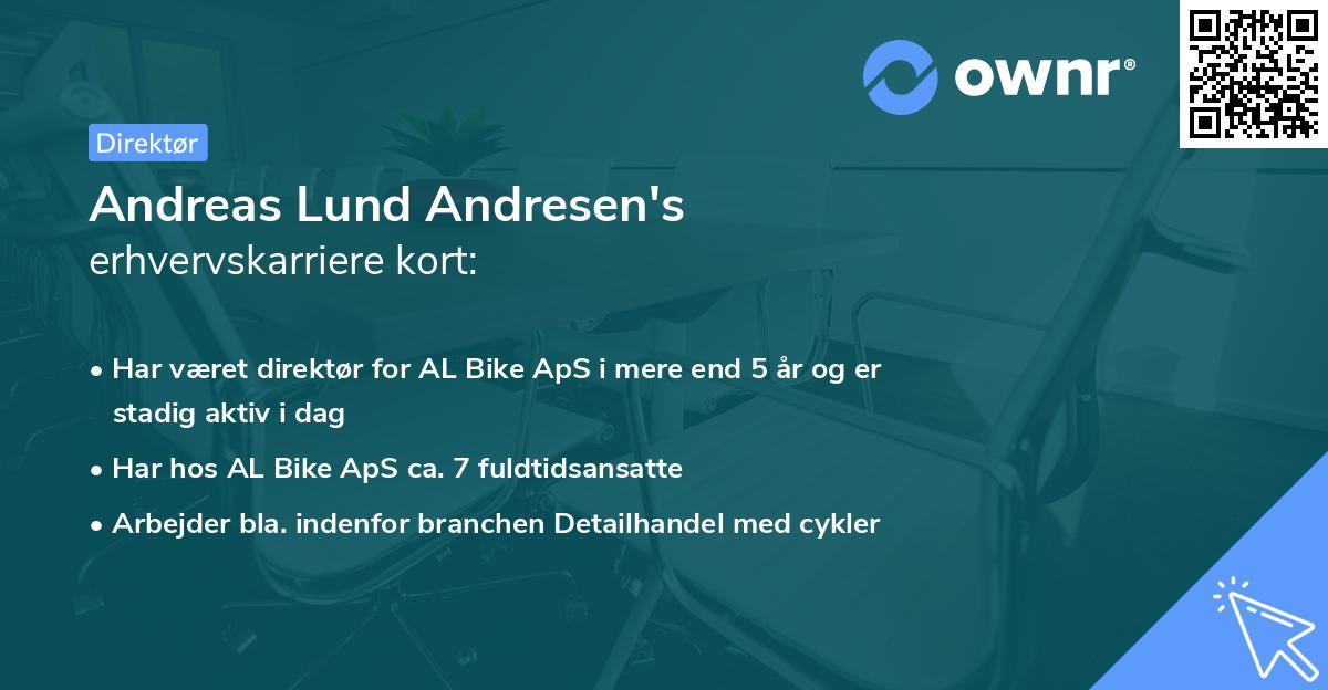 Andreas Lund Andresen's erhvervskarriere kort