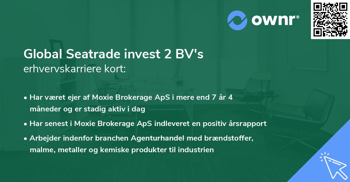 Global Seatrade invest 2 BV's erhvervskarriere kort