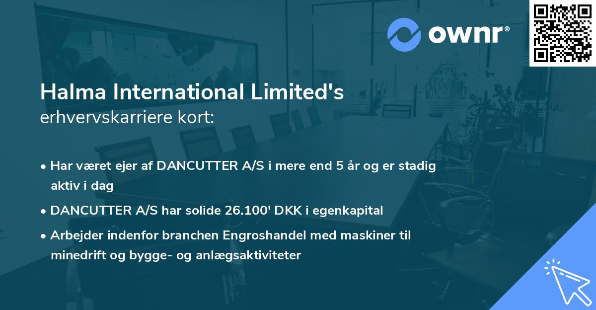 Halma International Limited's erhvervskarriere kort