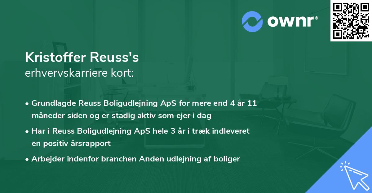 Kristoffer Reuss's erhvervskarriere kort