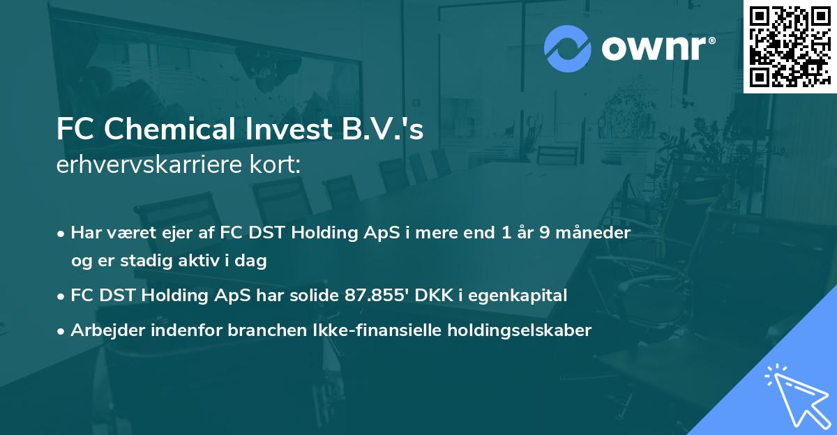 FC Chemical Invest B.V.'s erhvervskarriere kort