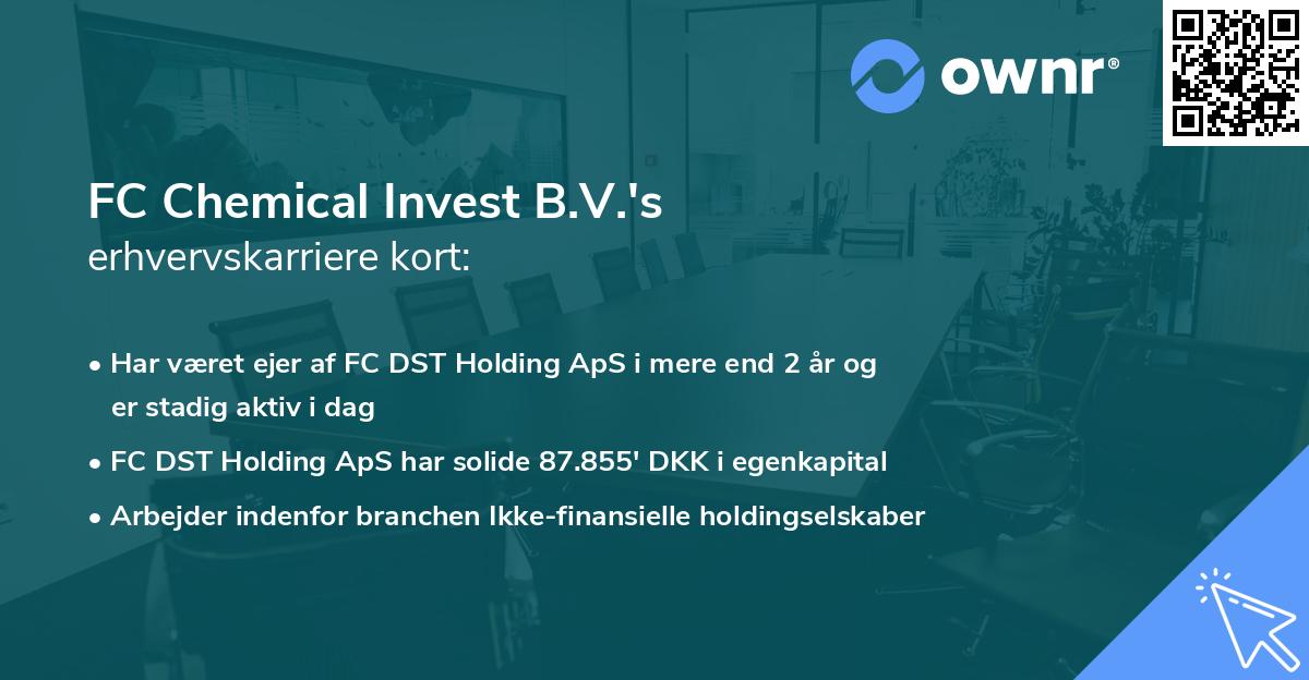 FC Chemical Invest B.V.'s erhvervskarriere kort