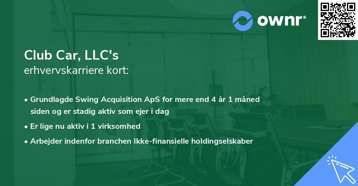 Club Car, LLC's erhvervskarriere kort