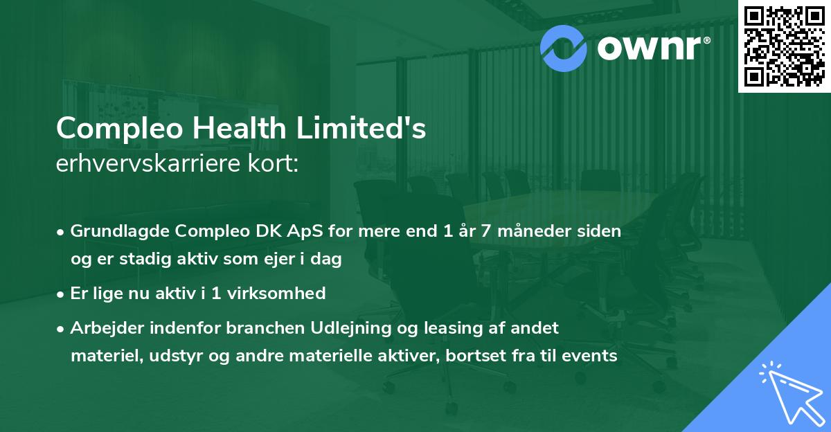 Compleo Health Limited's erhvervskarriere kort