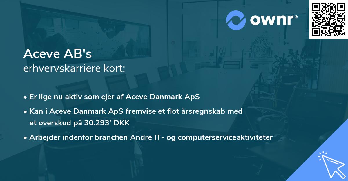 Aceve AB's erhvervskarriere kort