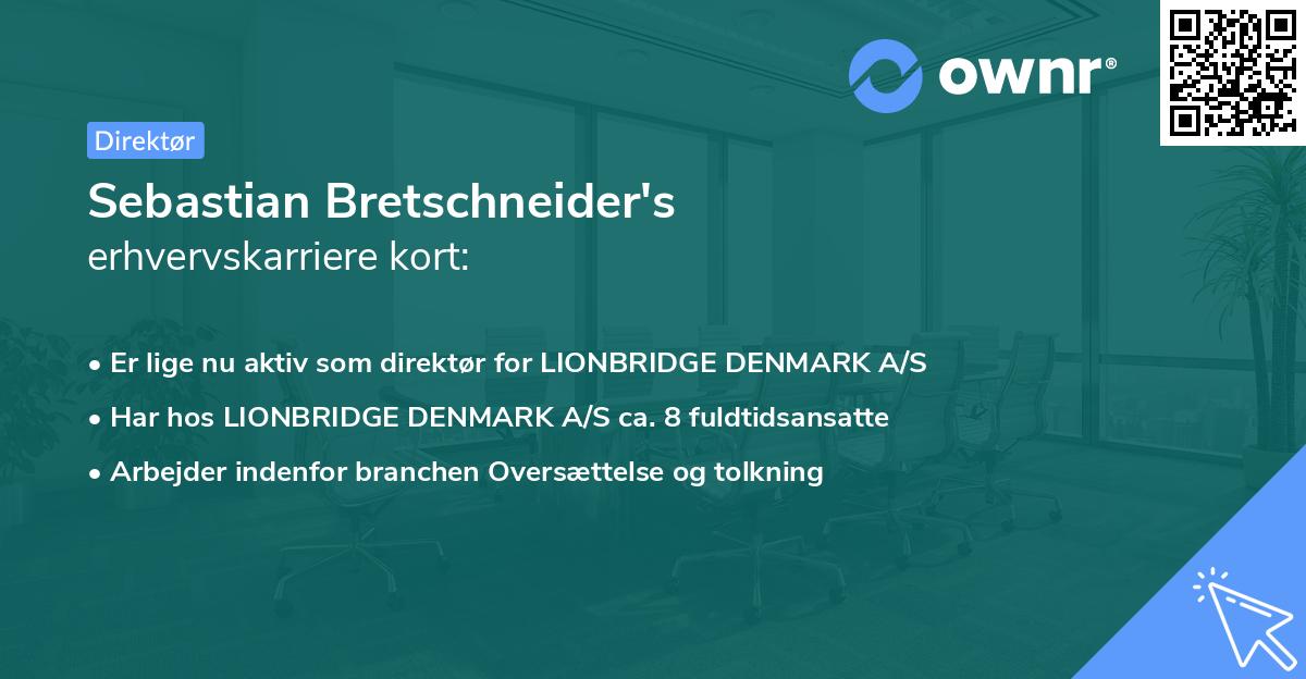 Sebastian Bretschneider's erhvervskarriere kort