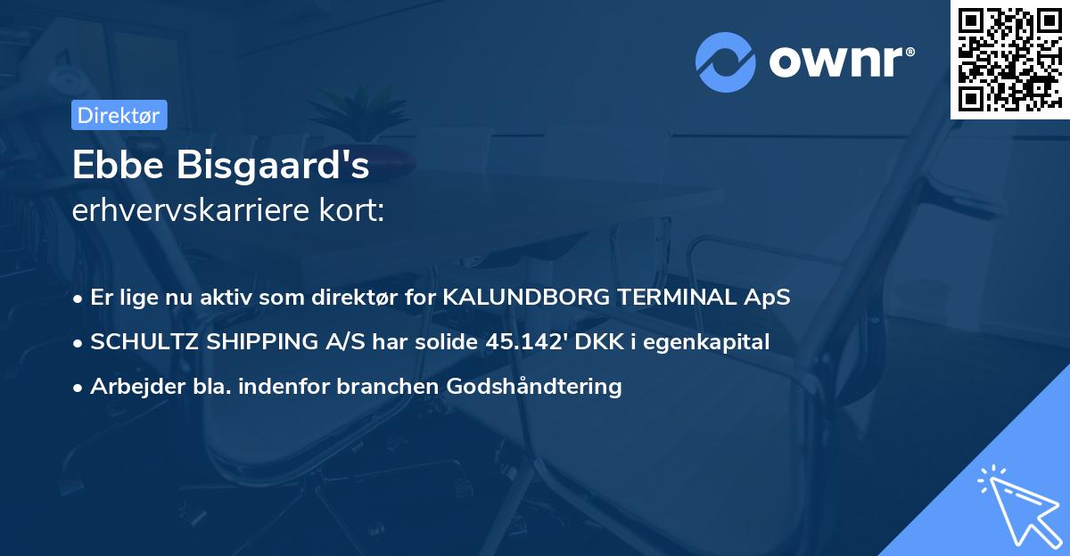 Ebbe Bisgaard's erhvervskarriere kort