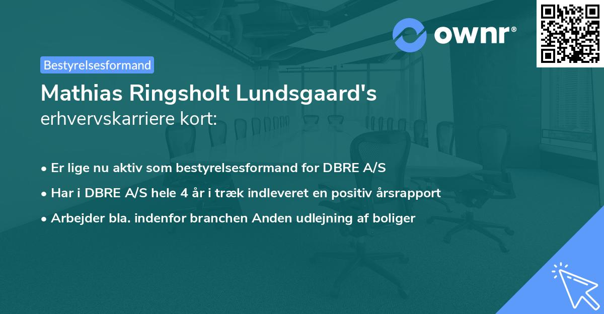 Mathias Ringsholt Lundsgaard's erhvervskarriere kort