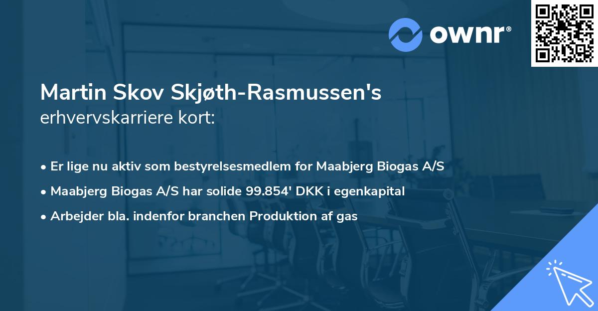 Martin Skov Skjøth-Rasmussen's erhvervskarriere kort
