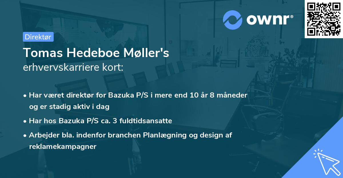 Tomas Hedeboe Møller's erhvervskarriere kort
