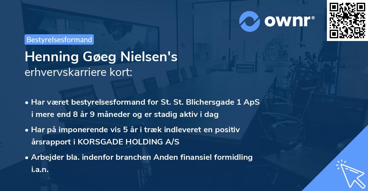 Henning Gøeg Nielsen's erhvervskarriere kort