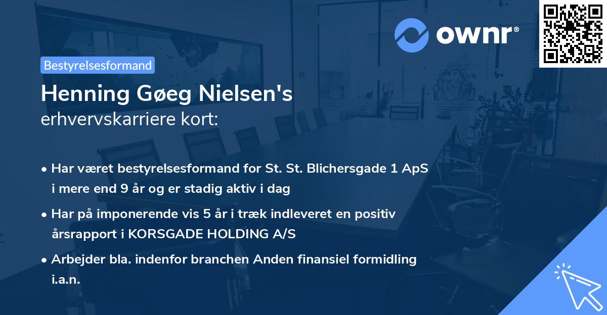 Henning Gøeg Nielsen's erhvervskarriere kort