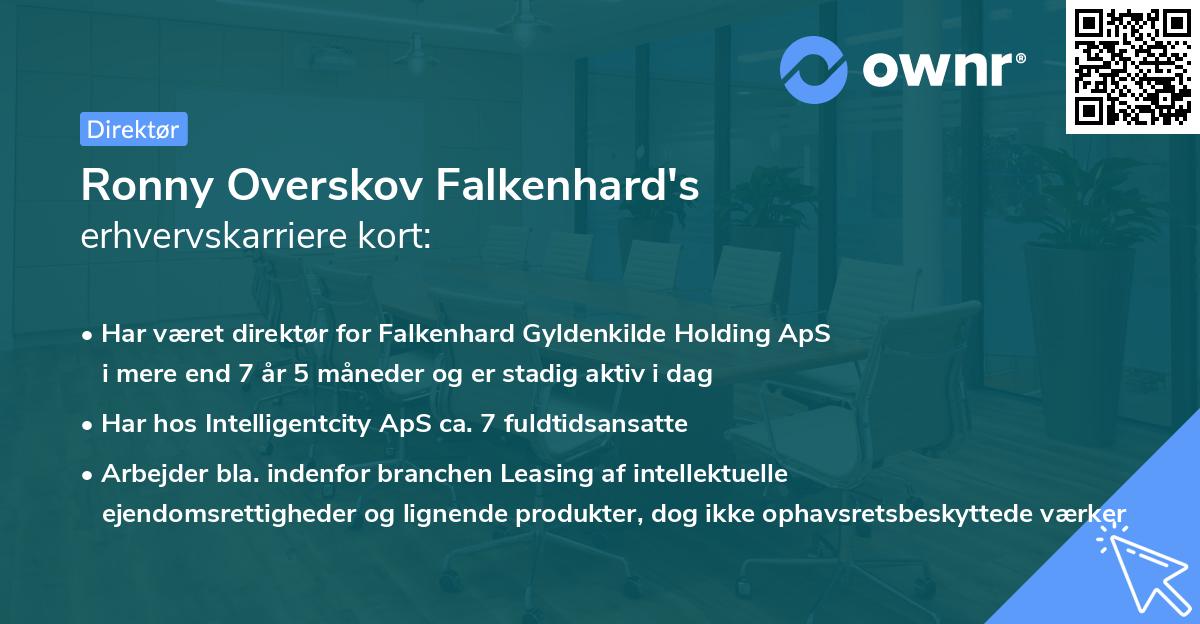 Ronny Overskov Falkenhard's erhvervskarriere kort