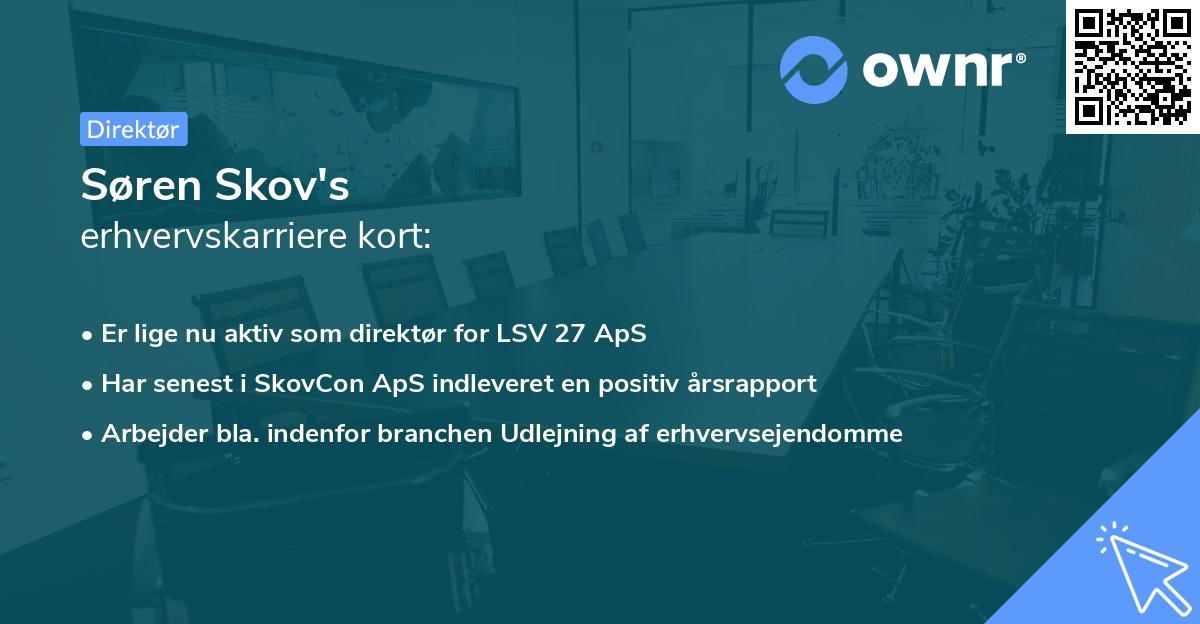 Søren Skov's erhvervskarriere kort