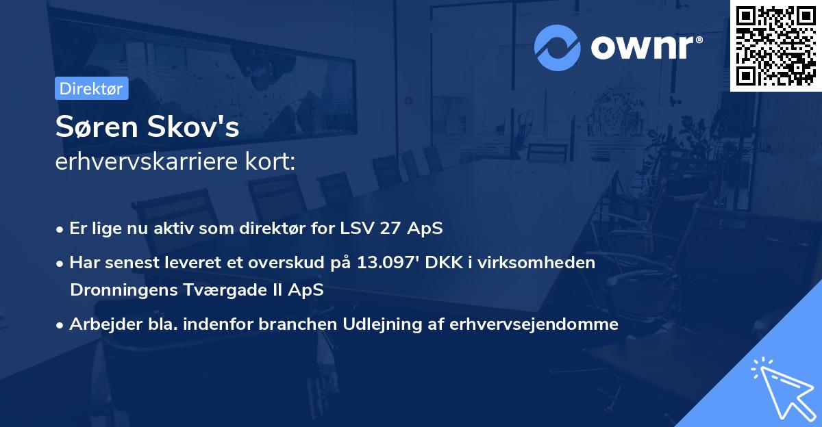 Søren Skov's erhvervskarriere kort
