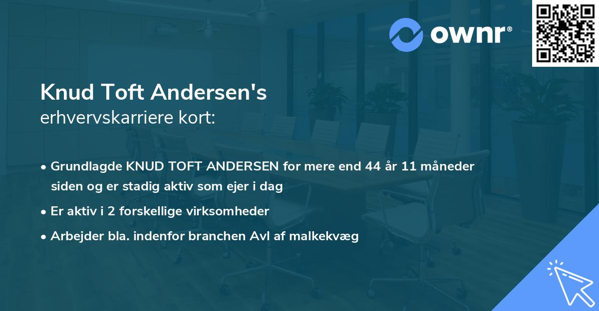 Knud Toft Andersen's erhvervskarriere kort