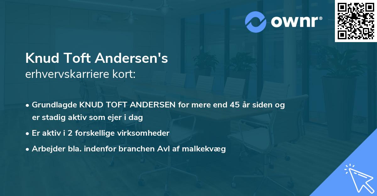 Knud Toft Andersen's erhvervskarriere kort