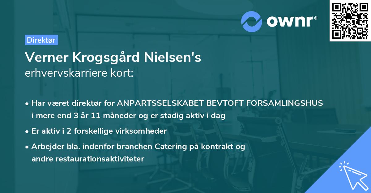 Verner Krogsgård Nielsen's erhvervskarriere kort