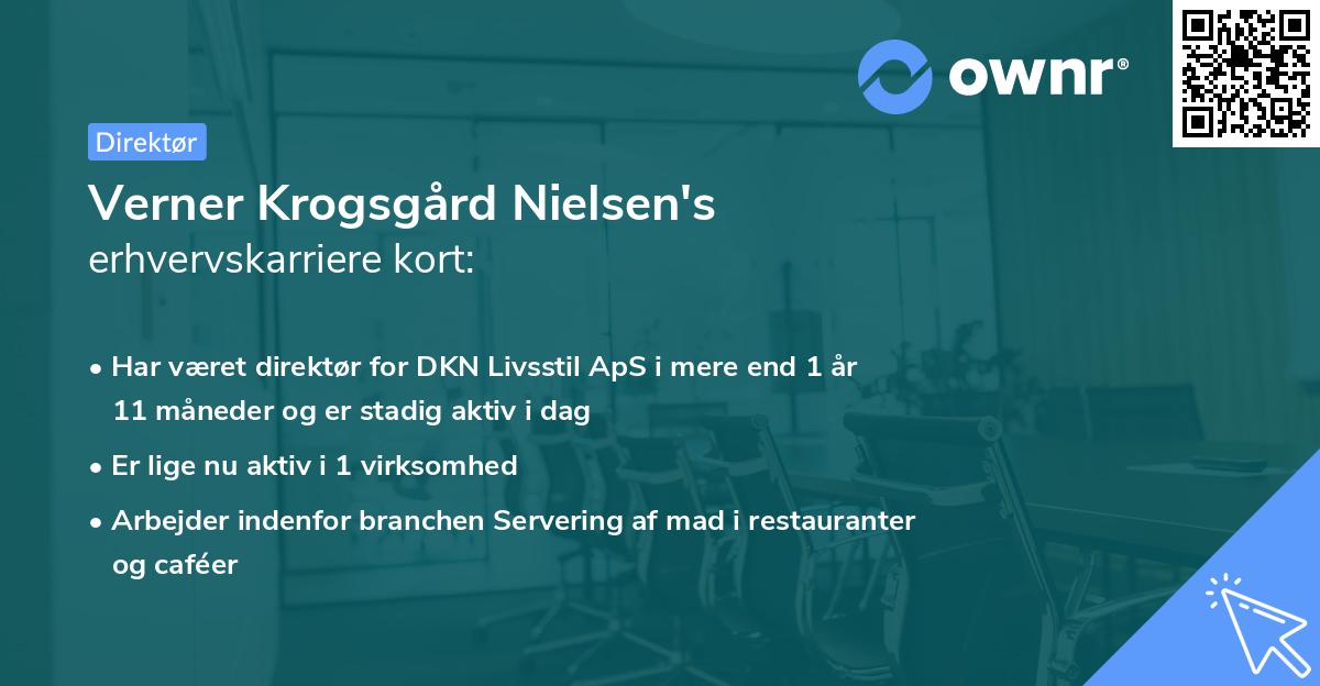 Verner Krogsgård Nielsen's erhvervskarriere kort