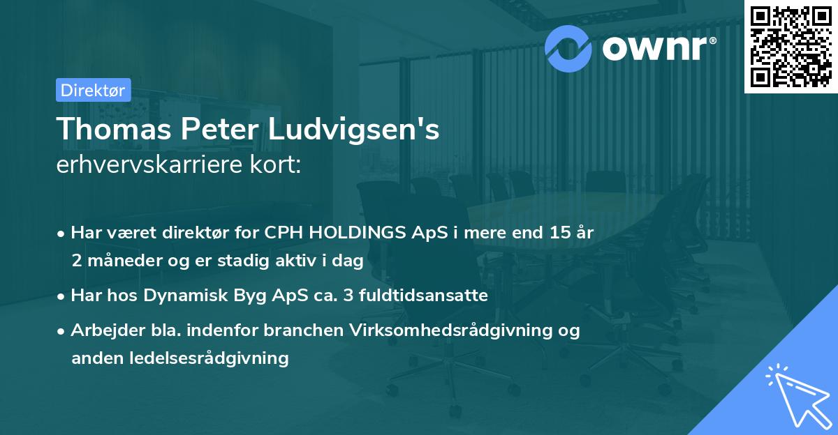 Thomas Peter Ludvigsen's erhvervskarriere kort