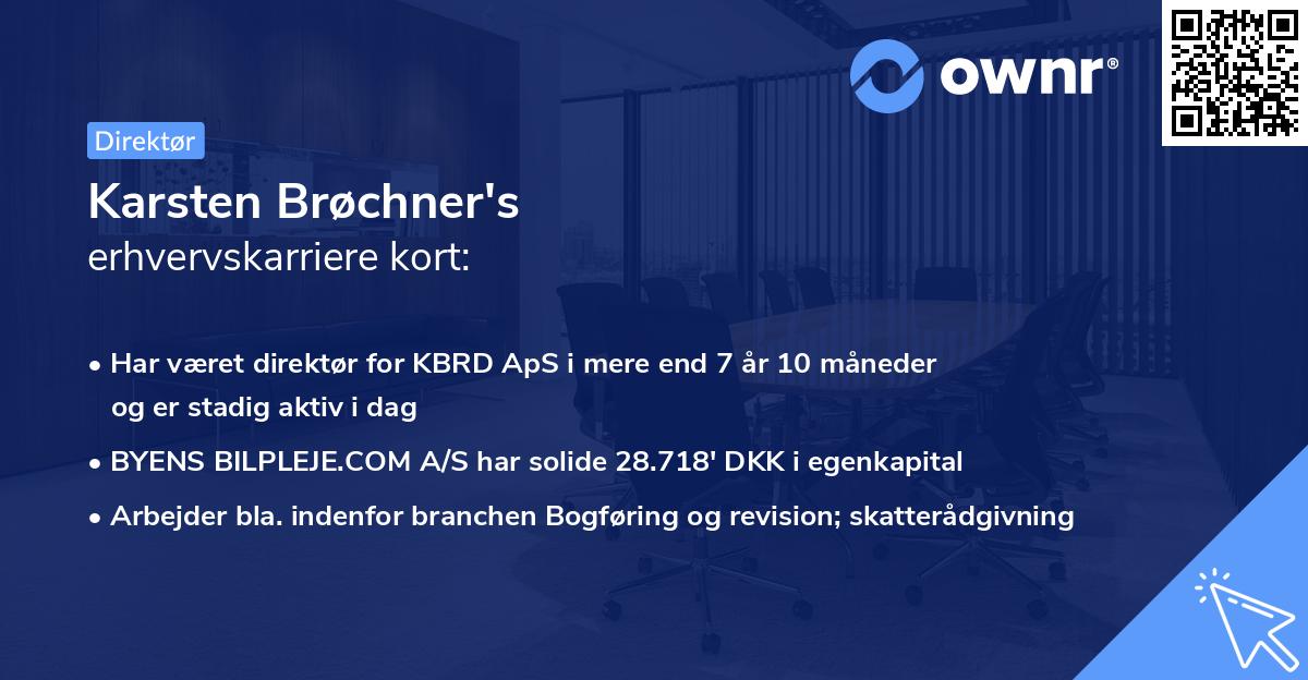 Karsten Brøchner's erhvervskarriere kort