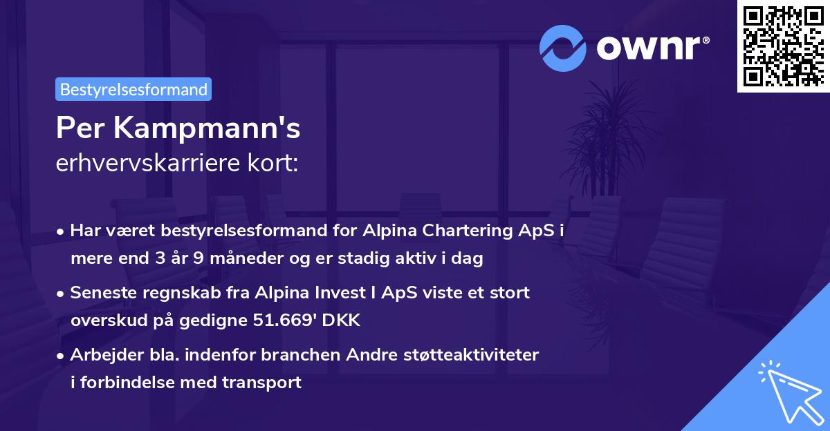 Per Kampmann's erhvervskarriere kort