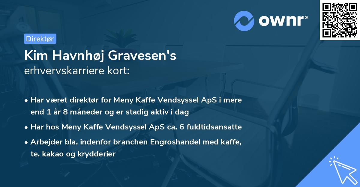 Kim Havnhøj Gravesen's erhvervskarriere kort