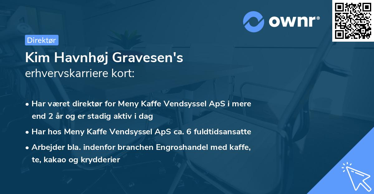 Kim Havnhøj Gravesen's erhvervskarriere kort