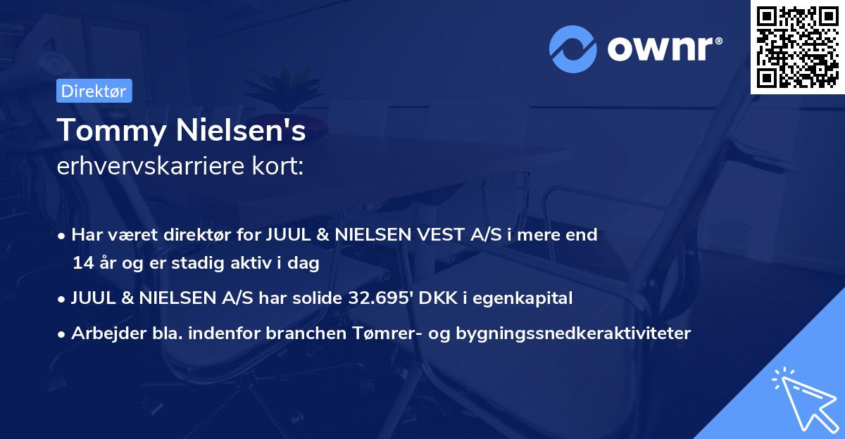Tommy Nielsen's erhvervskarriere kort