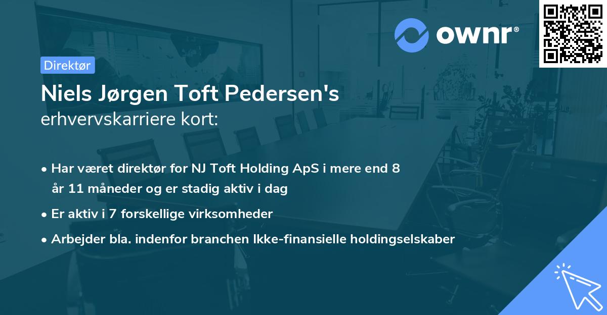 Niels Jørgen Toft Pedersen's erhvervskarriere kort