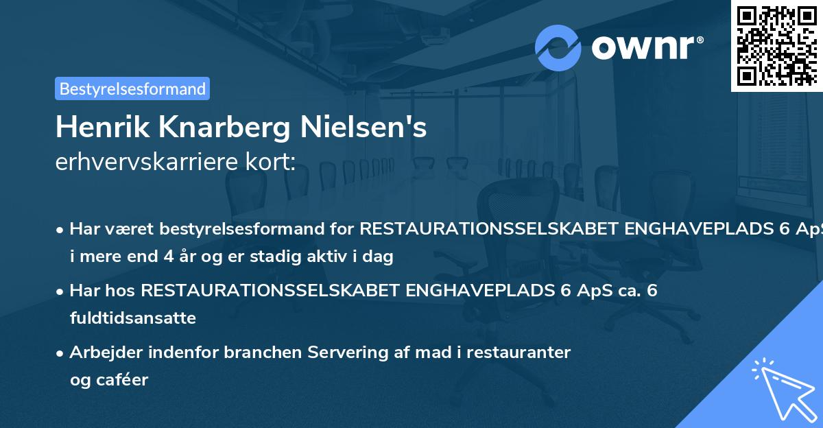 Henrik Knarberg Nielsen's erhvervskarriere kort