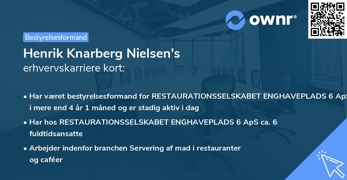 Henrik Knarberg Nielsen's erhvervskarriere kort