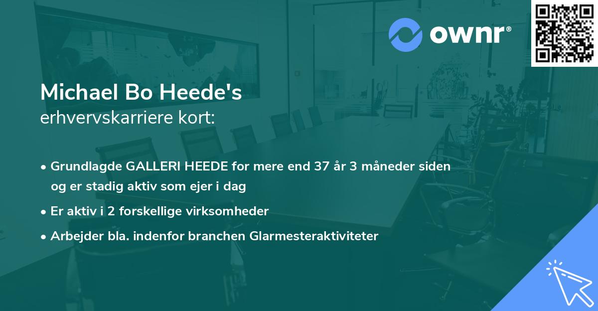 Michael Bo Heede's erhvervskarriere kort