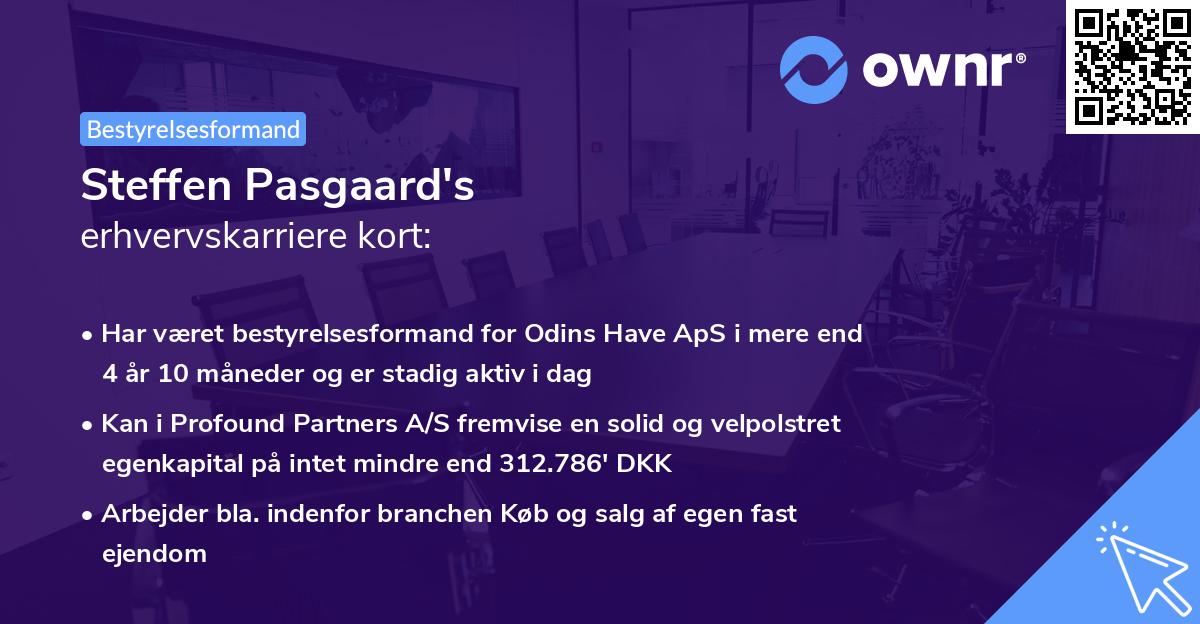 Steffen Pasgaard's erhvervskarriere kort