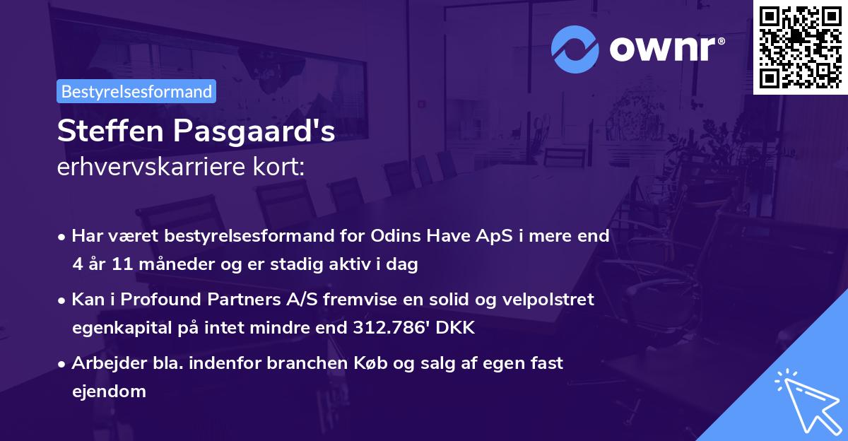 Steffen Pasgaard's erhvervskarriere kort