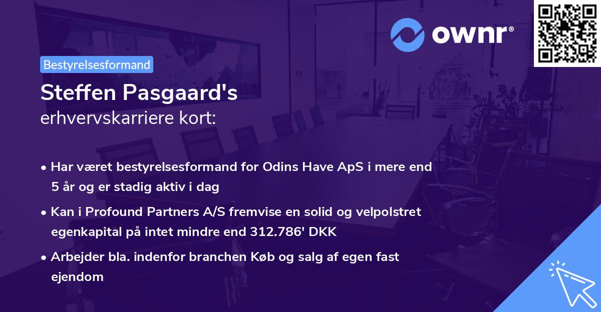 Steffen Pasgaard's erhvervskarriere kort
