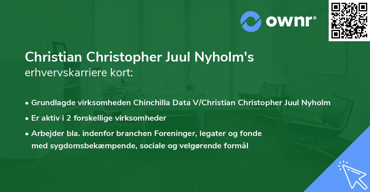 Christian Christopher Juul Nyholm's erhvervskarriere kort