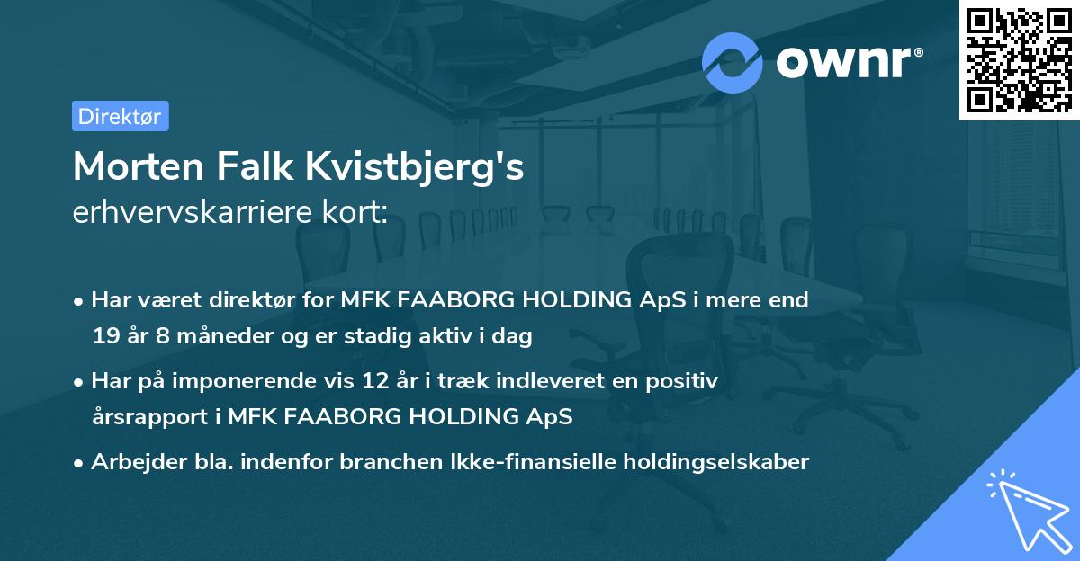 Morten Falk Kvistbjerg's erhvervskarriere kort