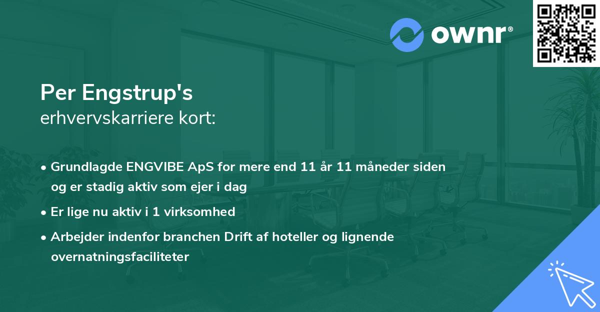Per Engstrup's erhvervskarriere kort
