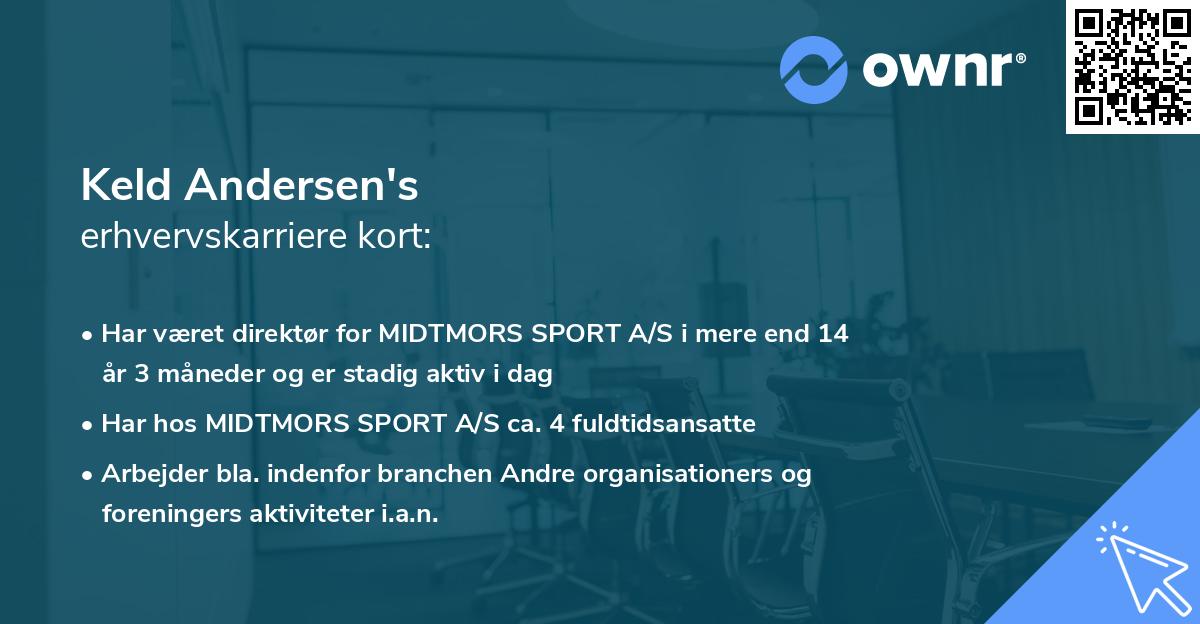 Keld Andersen's erhvervskarriere kort