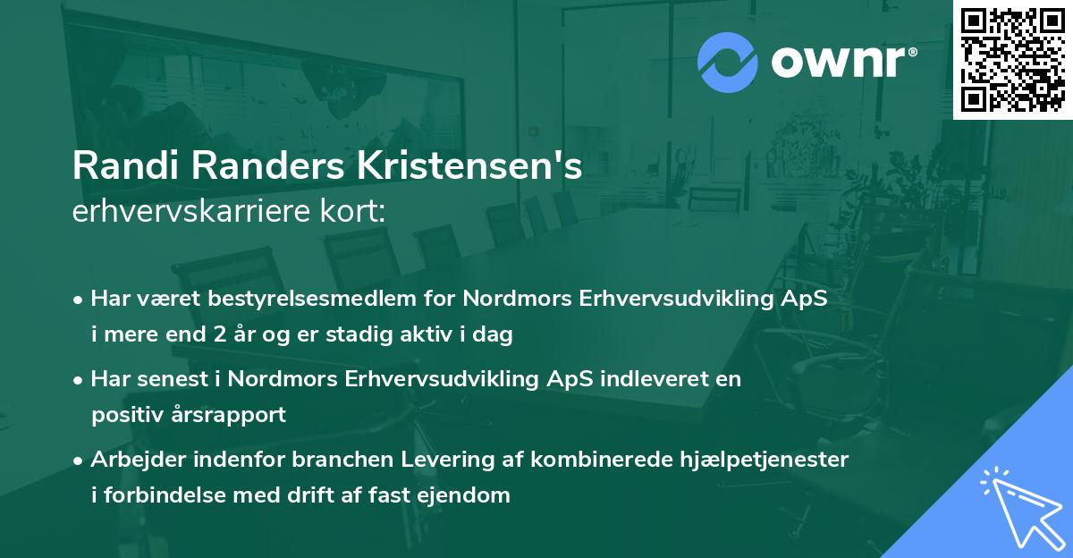Randi Randers Kristensen's erhvervskarriere kort