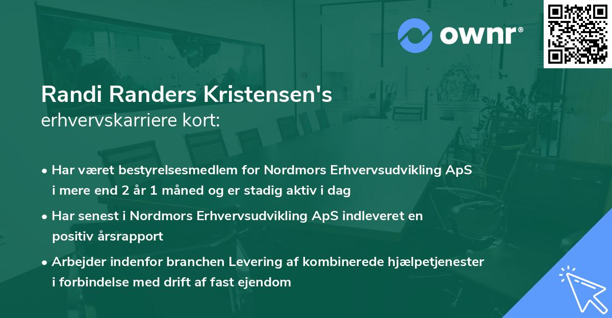 Randi Randers Kristensen's erhvervskarriere kort