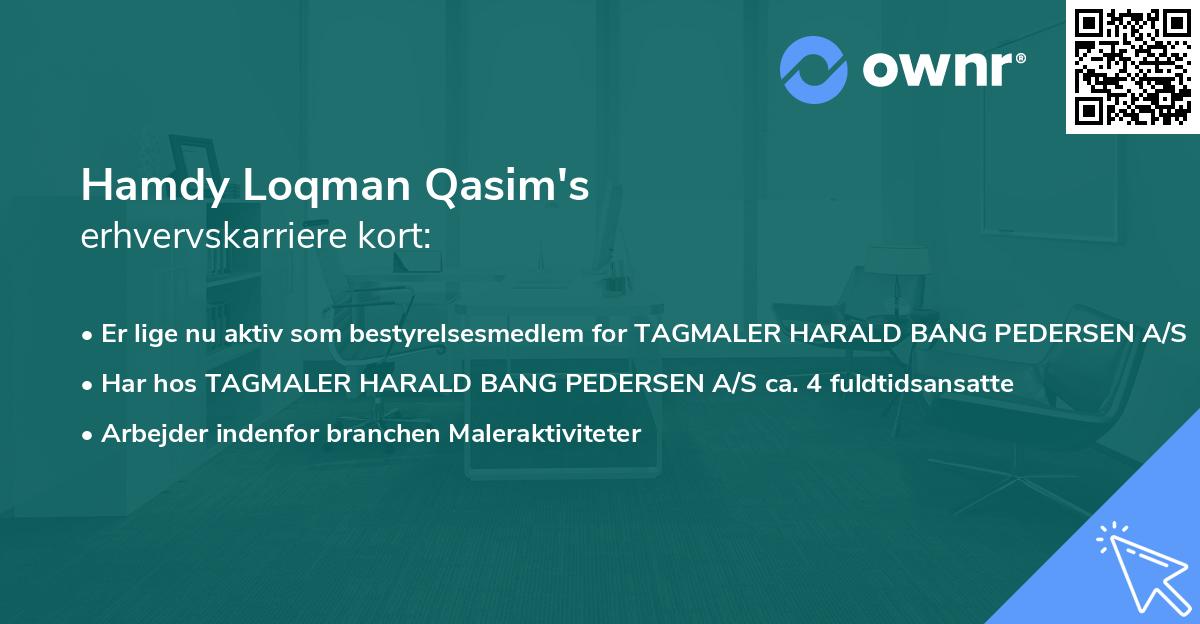 Hamdy Loqman Qasim's erhvervskarriere kort